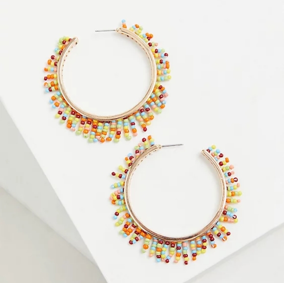 Torrid NWT Multi bead Necklace AND Hoops